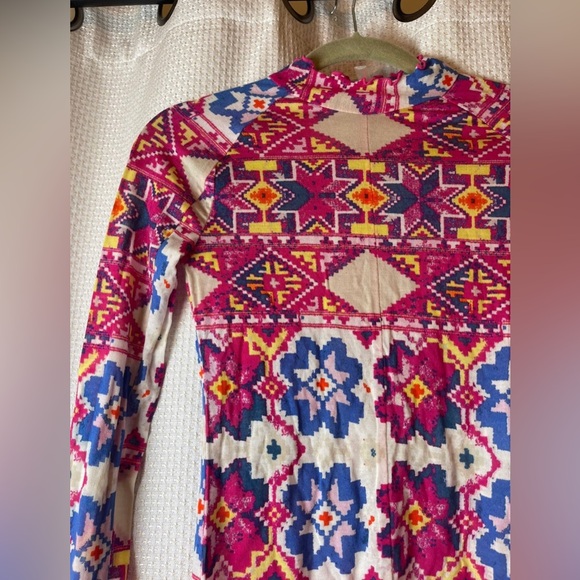 SALE🎉FP MOVEMENT Printed High Jump Long Sleeve / Fair Isle Magenta / XS - Picture 6 of 14